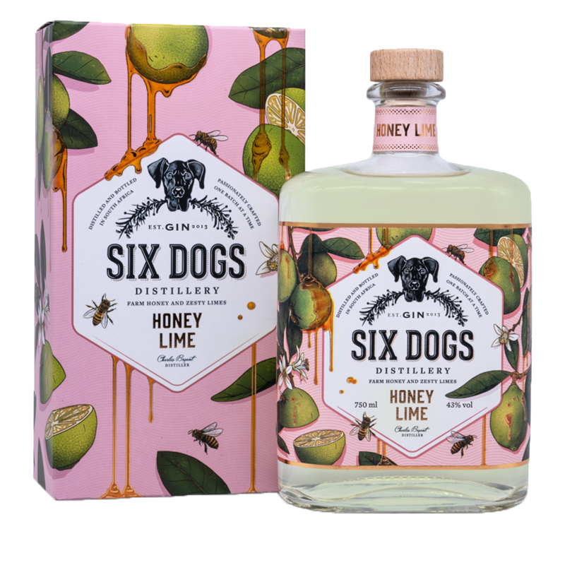 Gin Six Dogs Honey Lime 43% 70 cl Gin Six Dogs Honey Lime 43% 70 cl