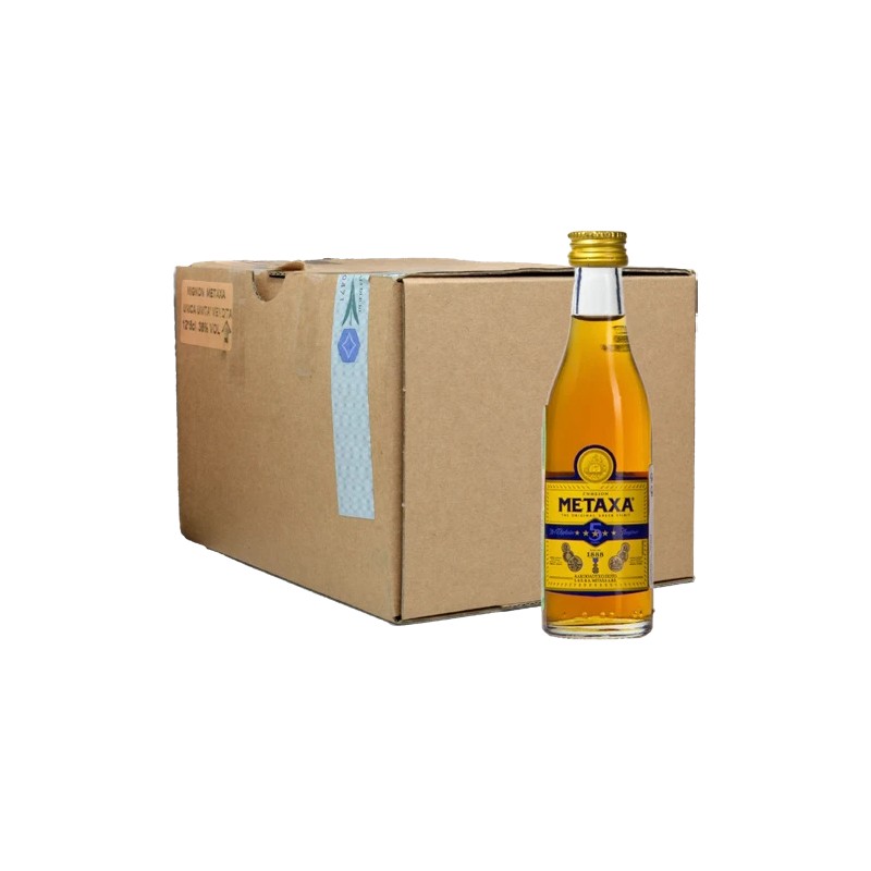 BRANDY METAXA  5 STARS 38% MINIATURES VETRO 12*5cl