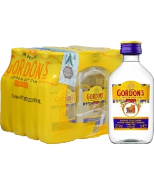 GIN GORDON  37.5% MINIATURES PET 12*5cl