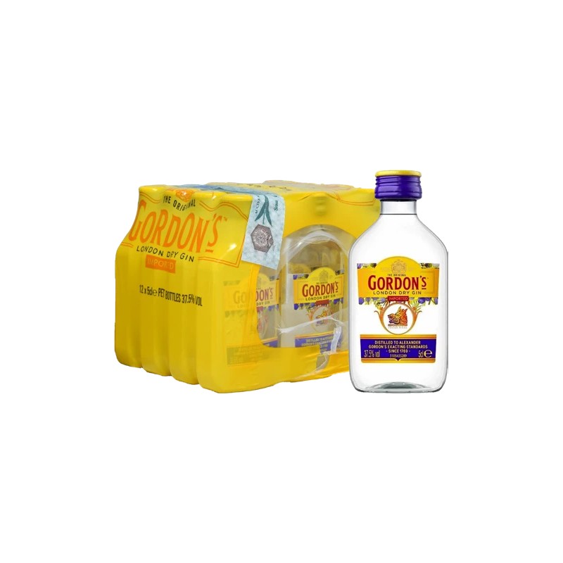 GIN GORDON  37.5% MINIATURES PET 12*5cl