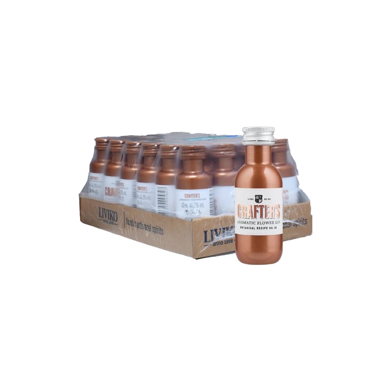 GIN CRAFTER'S AROMATIC FLOWER'S 44.3% MINIATURES 24*4cl PET
