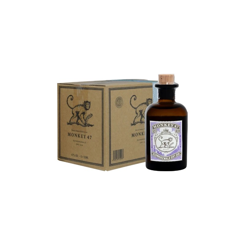 GIN MONKEY 47% MINIATURES VETRO 6*5cl