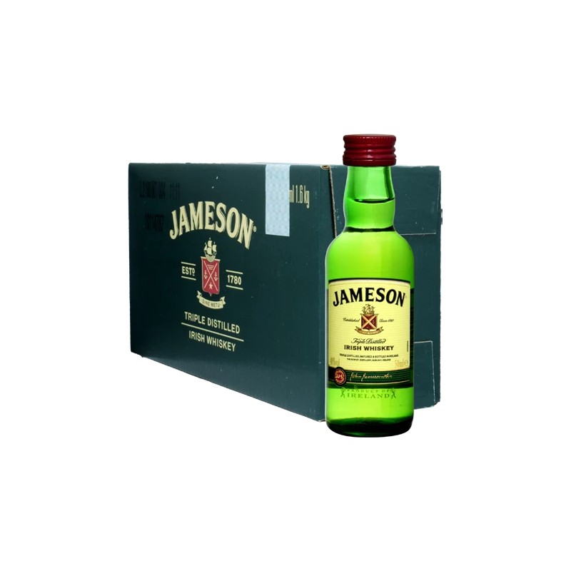 IRISH WHISKEY JAMESON 40% MINIATURES 12*5cl VETRO