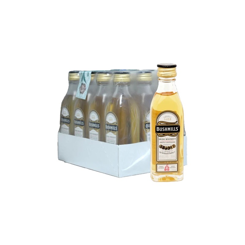 IRISH WHISKEY BUSHMILL 40% MINIATURES VETRO 12*5cl