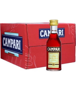 LIQUORE BITTER CAMPARI 25% MINIATURES VETRO 25*5cl