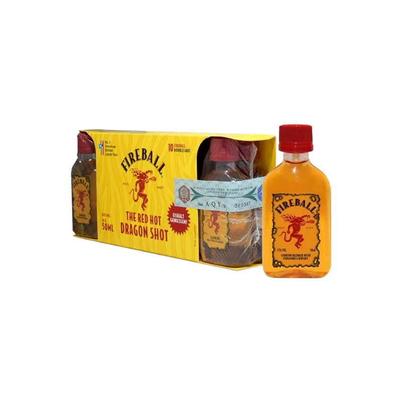 LIQUORE FIREBALL 33% MINIATURES PET 10*5cl
