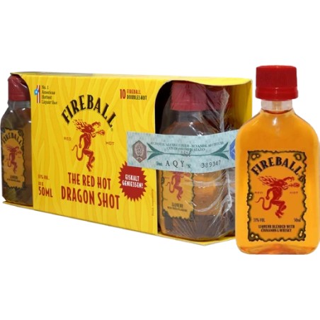 LIQUORE FIREBALL 33% MINIATURES PET 10*5cl