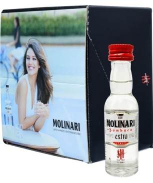 LIQUORE SAMBUCA MOLINARI 42% MINIATURES PET 25*3cl