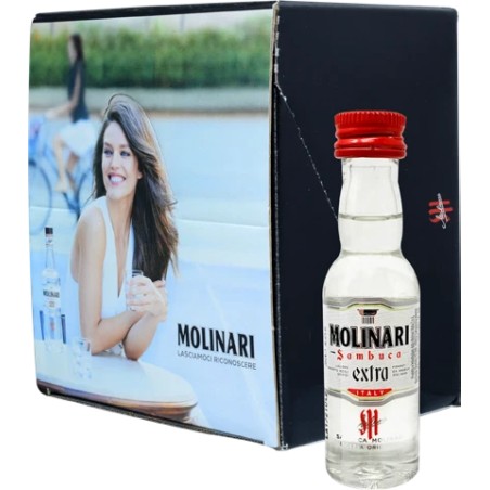LIQUORE SAMBUCA MOLINARI 42% MINIATURES PET 25*3cl