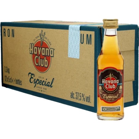 RUM HAVANA CLUB ESPECIAL 37.5% MINIATURES VETRO 12*5cl