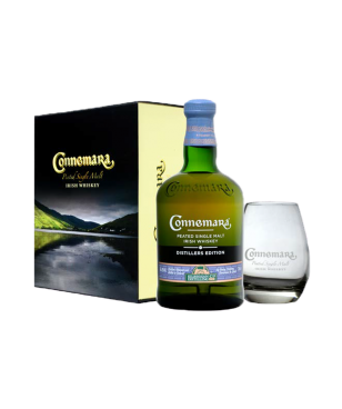 Connmara Irish Whiskey - 1 bottiglia 70 cl e 2 bicchieri
