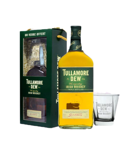 Tullamore Dew - 1 bottiglia 70 cl e 1 bicchiere