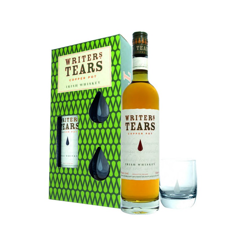 GIFT IRISH WHISKEY WRITERS TEARS 70 cl 40% + 2BICC