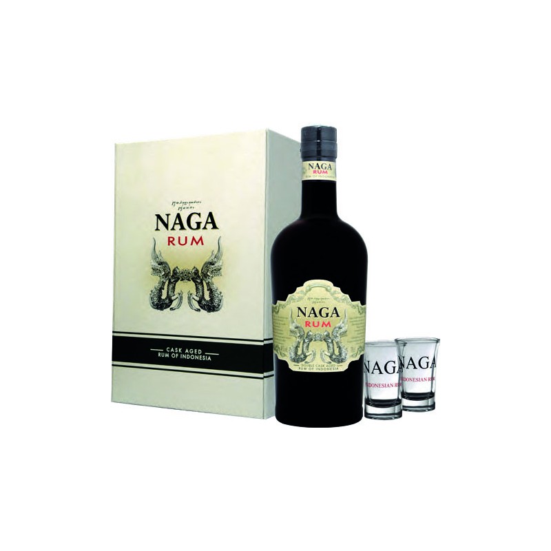 GIFT RUM NAGA 40% +2 BICCHIERI