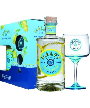 GIFT GIN MALFY LIMONE 70 cl 41% + 1 BICCHIERI