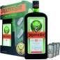 GIFT LIQUORE JAGERMEISTER 1LT  35% CON 3 METAL SHOT CUPS