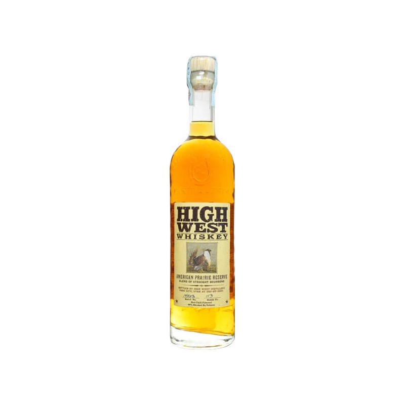 BOURBON WHISKEY HIGH WEST AMERICAN PRAIRIE RESERVE  46% 70 cl