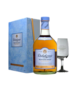 Dalwhinnie Winter's Gold - 1 bottiglia 70 cl e 2 bicchieri