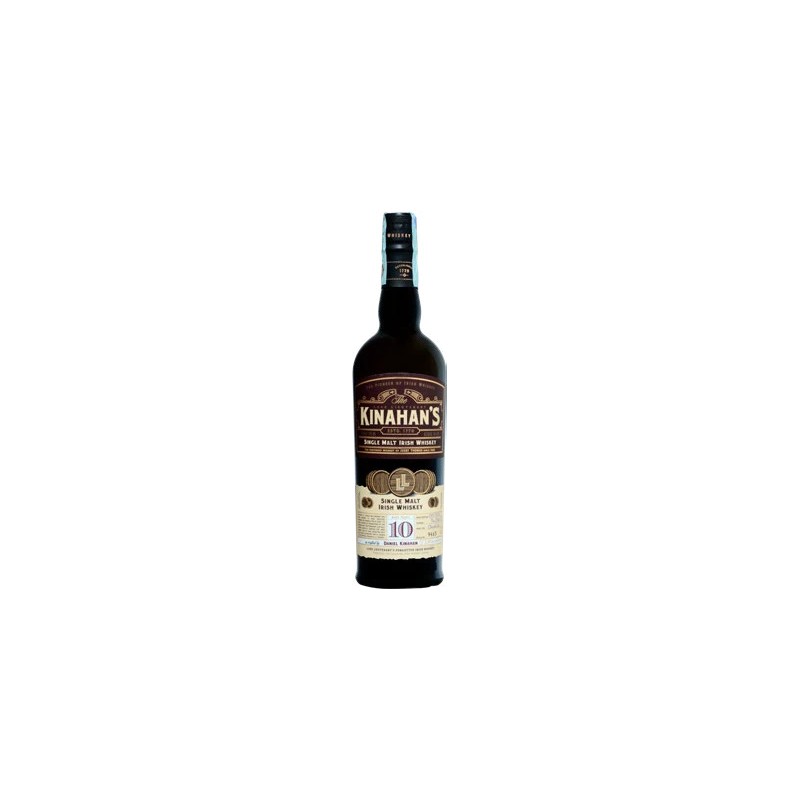 IRISH WHISKEY KINAHAN'S 10 Y.O. SINGLE MALT 70 cl 46%