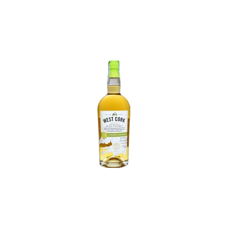 IRISH WHISKEY WEST CORK SINGLE MALT CALVADOS CASK 70 cl 43%
