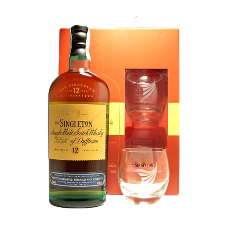 The Singleton 12 Y.O. - 1 bottiglia 70 cl e 2 bicchieri