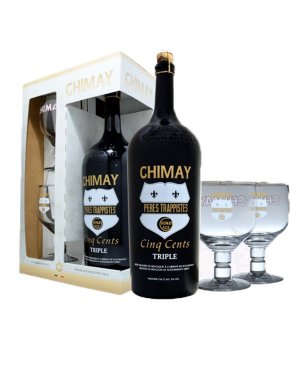 Chimay Cadeau - 1 bt 1,5 litri e 2 bicchieri