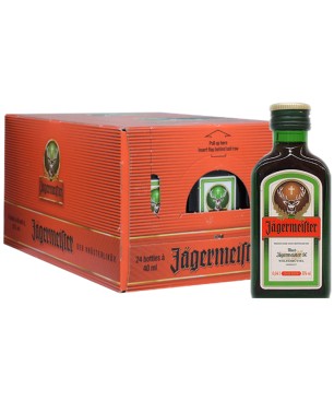 LIQUORE JAGERMEISTER 35% MINIATURES VETRO 24*4cl