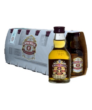 SCOTCH WHISKY CHIVAS REGAL 12Y 40% MINIATURES VETRO 12*5cl
