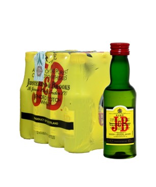 SCOTCH WHISKY J & B 40% MINIATURES PET 12*5cl