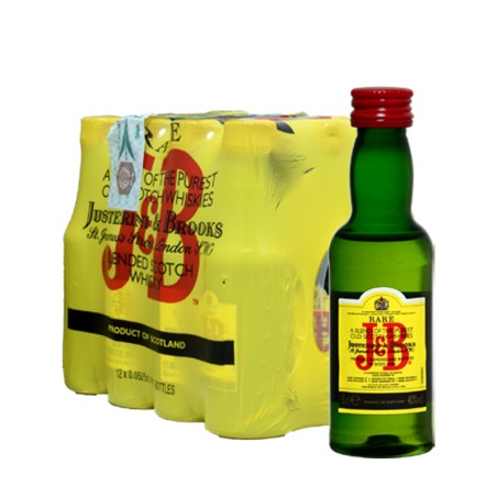 SCOTCH WHISKY J & B 40% MINIATURES PET 12*5cl