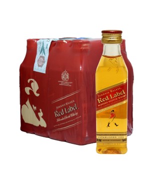 SCOTCH WHISKY JOHNNIE WALKER RED 40% MINI PET 12*5cl