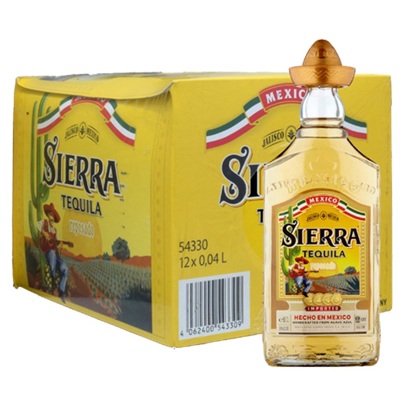 TEQUILA SIERRA REPOSADO 38% PET 12*5cl TEQUILA SIERRA REPOSADO 38% PET 12*5cl