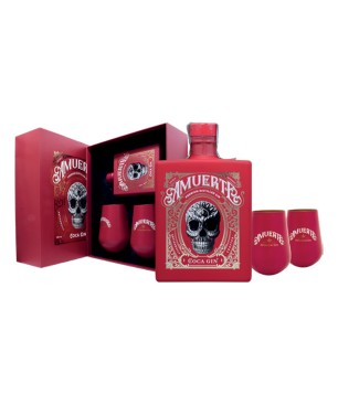 GIFT GIN AMUERTE RED 43% 70cl +2BICCHIERI