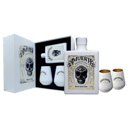 GIFT GIN AMUERTE WHITE 43% 70cl +2BICCHIERI