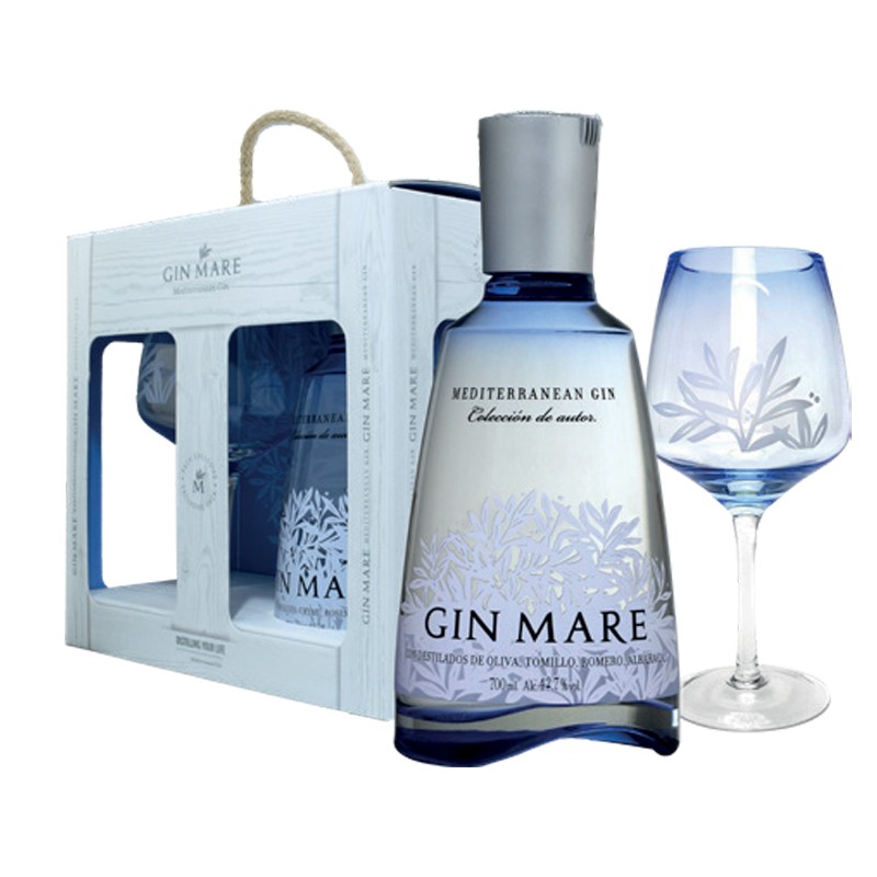 GIFT GIN MARE 42.7% 70cl +1BICCHIERE