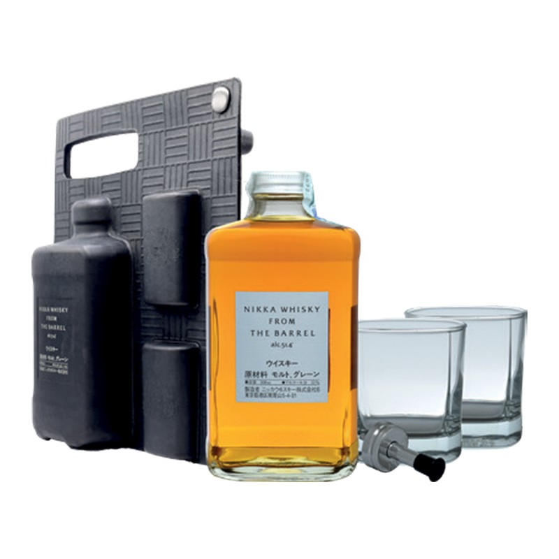 GIFT JAPANESE WHISKEY NIKKA FROM THE BARREL 51.4% 50cl+2 BICCHIERI GIFT JAPANESE WHISKEY NIKKA FROM THE BARREL 51.4% 50cl+2 BICCHIERI