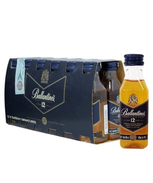 SCOTCH WHISKY BALLANTINE'S FINEST 40% MINIATURES PET 12*5cl
