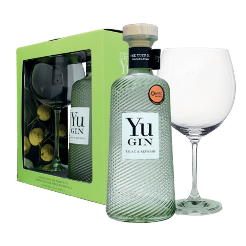GIFT GIN YU 43% 70cl + 1 BICCHIERE GIFT GIN YU 43% 70cl + 1 BICCHIERE