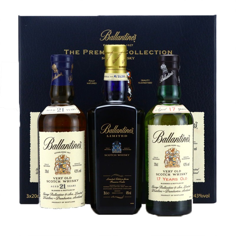 SCOTCH WHISKY BALLANTINES PREMIUM COLLECTION 43% 3*20cl SCOTCH WHISKY BALLANTINES PREMIUM COLLECTION 43% 3*20cl
