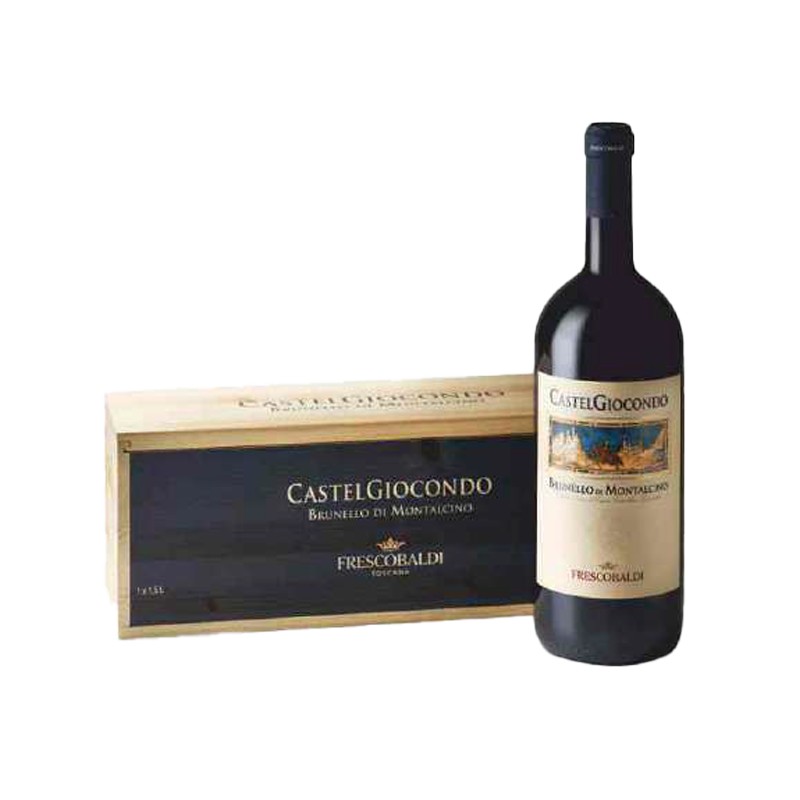 CastelGiocondo Brunello di Montalcino Magnum 2019 1,5L con Cassetta in Legno CastelGiocondo Brunello di Montalcino Magnum 2019 1,5L con Cassetta in Legno