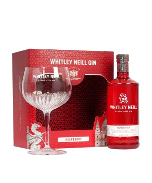 GIFT GIN WHITLEY NEILL RASPBERRY 43% 70CL + 1 BICCHIERE