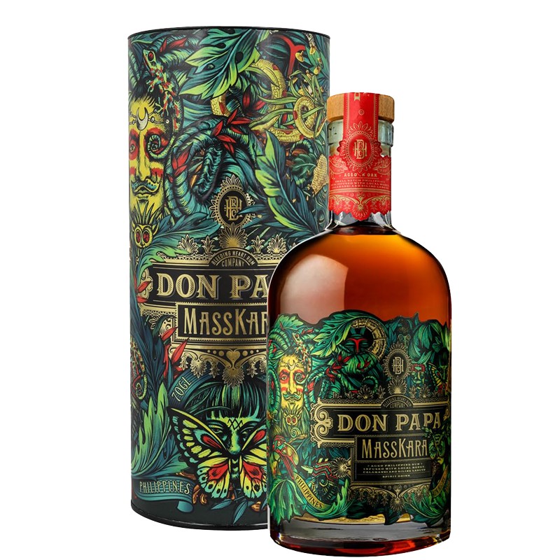 Rum Don Papa Masskara Con Astuccio 40% 70 cl Rum Don Papa Masskara Con Astuccio 40% 70 cl