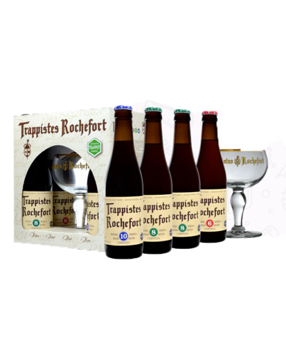 Rochefort  Cadeau - 4 bt 33 cl e 1 bicchiere