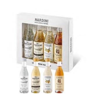 SET GRAPPE NARDINI GBOX MIGNON 35-50% 4*3cl