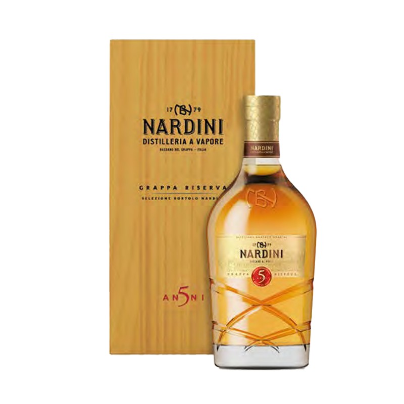 GRAPPA RISERVA 5 ANNI NARDINI CONF. IN LEGNO 45% 70cl GRAPPA RISERVA 5 ANNI NARDINI CONF. IN LEGNO 45% 70cl