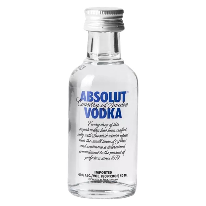 VODKA ABSOLUT MIGNON VETRO 40% 12*5cl VODKA ABSOLUT MIGNON VETRO 40% 12*5cl