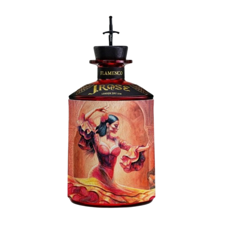 GIN JROSE FLAMENCO LONDON DRY 43% 70cl