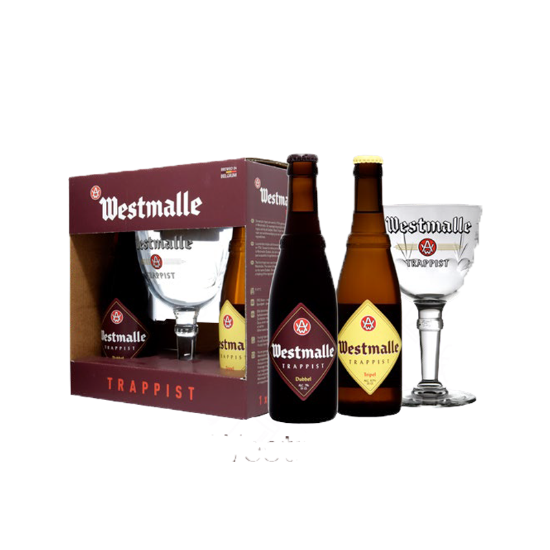 Westmalle Cadeau - 2 bt 33 cl e 1 bicchiere