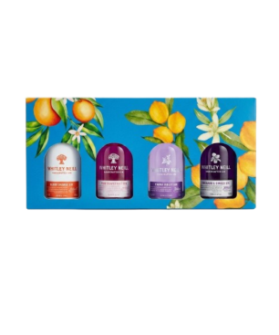 Whitley Neill Flavoured Gin Tasting Selection Mignon - Confezione Regalo 4 *5cl VETRO