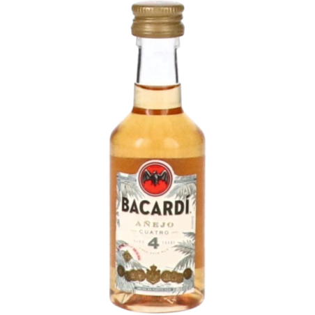 RUM Bacardí Añejo Cuatro Mignon 40% 10*5cl PET